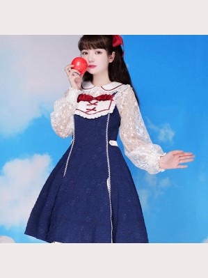 Snow White Lolita Style Dress OP by Withpuji (WJ54)